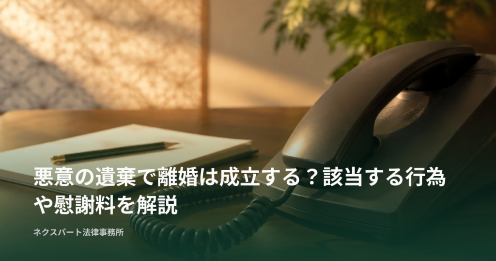 悪意の遺棄で離婚は成立する？該当する行為や慰謝料を解説