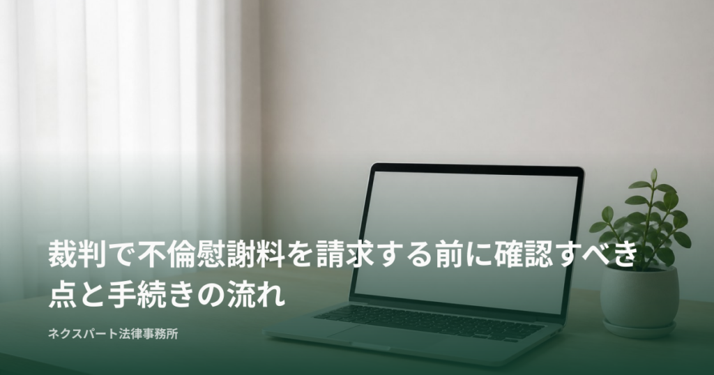 裁判で不倫慰謝料を請求する前に確認すべき点と手続きの流れ