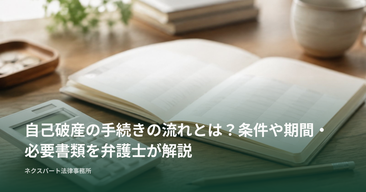 自己破産の手続きの流れとは？条件や期間・必要書類を弁護士が解説