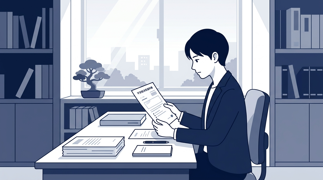 不認定の決定が届いた際の主な対応手順